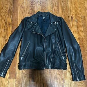 Topshop Black Leather Jacket